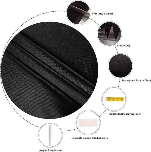 Self-Adhesive Pleated Blackout Blinds - Image 3