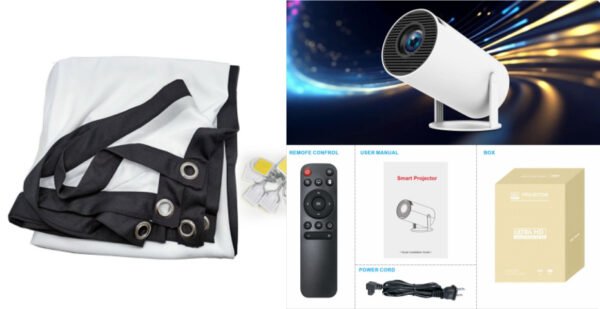 HY300 Pro Projector Home Theater Entertainment Portable Small Projector - Image 7