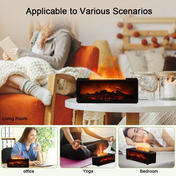 3D flame humidifier with aromatherapy capability - Image 8