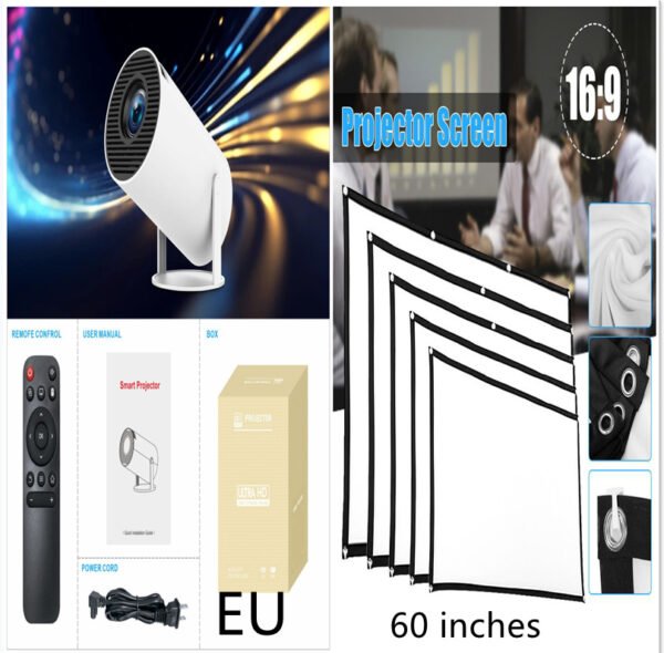HY300 Pro Projector Home Theater Entertainment Portable Small Projector - Image 3
